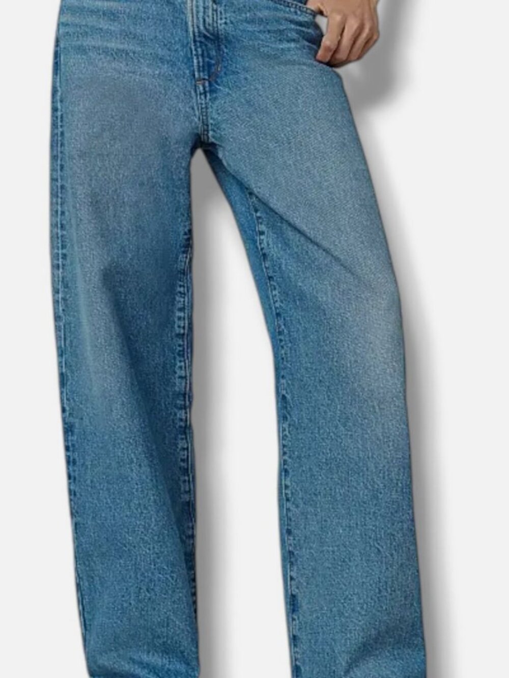 Joe's Jeans Women's Blue The Ryan Low-Slung Baggy Jeans Pants Size 25